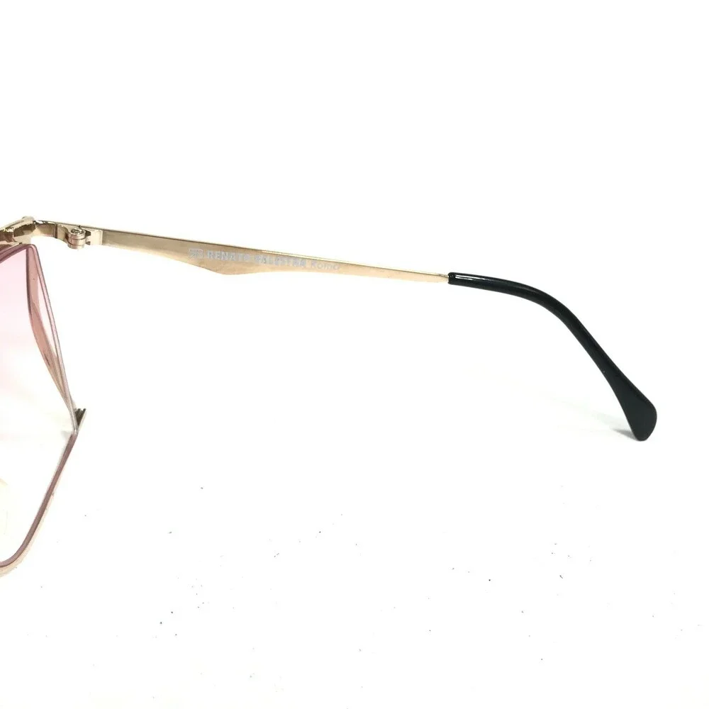 Vintage Renato Balestra Sunglasses RB516/958 Gold Red Frames with Pink Lenses